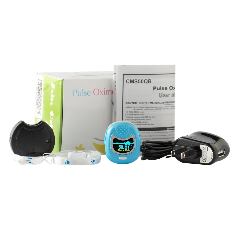 3pcs/lot Pulse oximeter oxímetro de pulso Pediatric Child Kids SPO2 PR Blood Saturation Oxygen Monitor Voltage Optional Contec