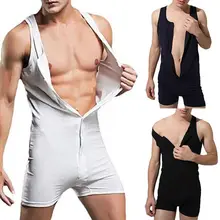 US сексуальный мужской короткий рукав цельный Танк Повседневный Топ игровые костюмы