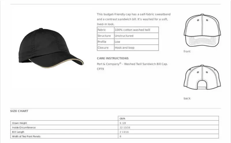 Baseball cap bill length Clearance