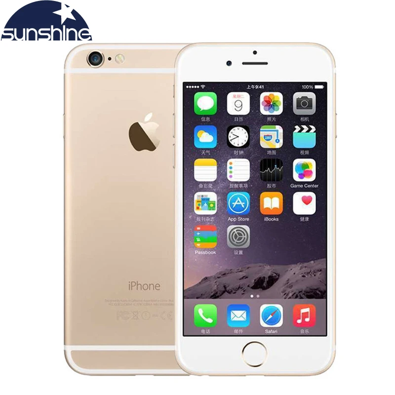 Teléfonos móviles Apple iPhone 6 4G LTE 1 GB RAM 16/64 4,7 GB iOS 128 ‘8.0MP Dual Core WIFI IPS GPS Cámara teléfono usado