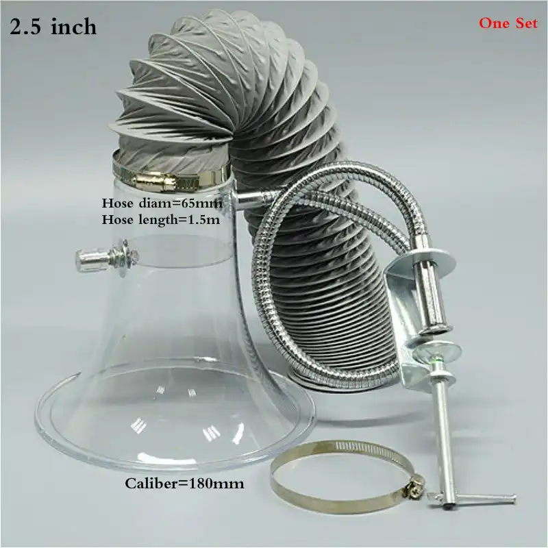 2.5/3/4 Inch Fume exhaust hoods Soldering tin welding smoke hood