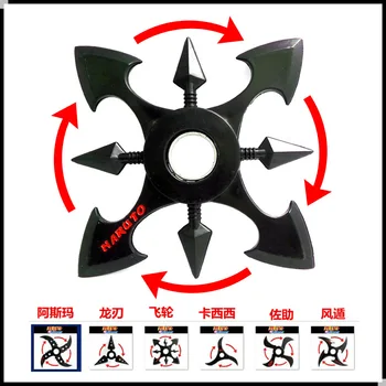 

Naruto rotating sword in his hand,Bearing rotating darts, cos props,Anime weapon model toys, toy knife, gifts for children.