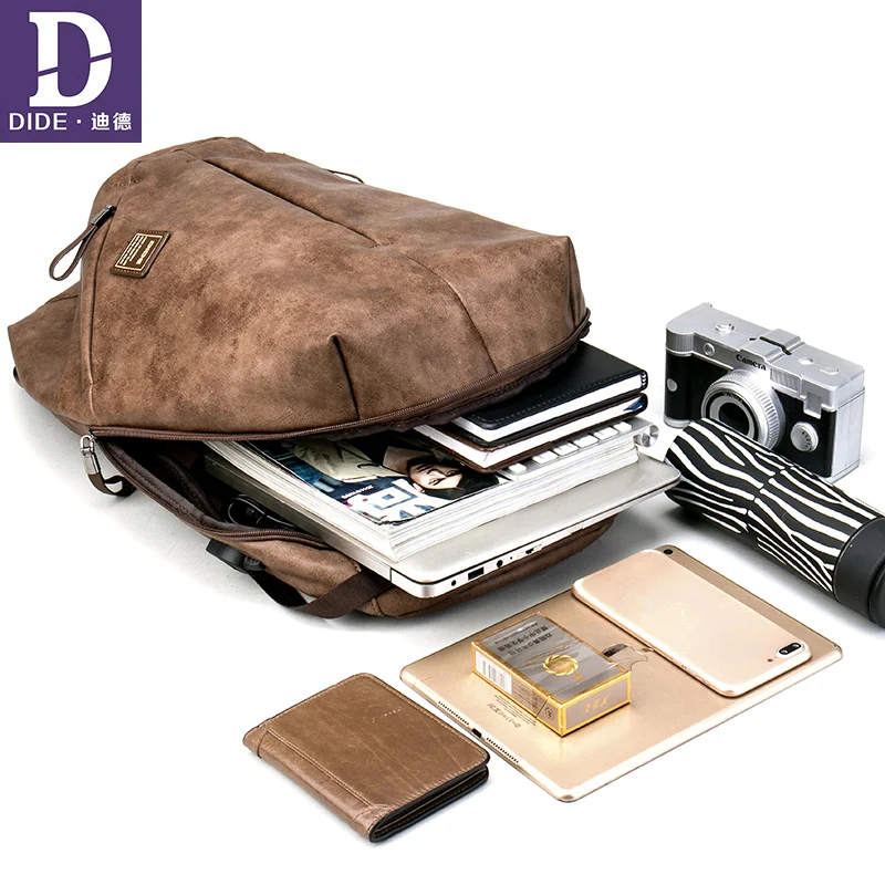 DIDE Винтаж мужские рюкзаки Mochila рюкзак для ноутбука 15 6 Для мужчин