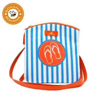 

BONAMIE Fashion Summer Beach Crossboday Bag For Women Girl Female Messenger Bags With Tassel Stripe Slipper Print Shoulder Bag
