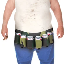 6 Pack Holster Portable Bottle Waist Beer Belt Bag Handy Wine Bottles Beverage Can Holder Drop Shipping for Travel Camping 6 pack holster portable bottle waist beer belt bag handy wine bottles beverage can holder useful
