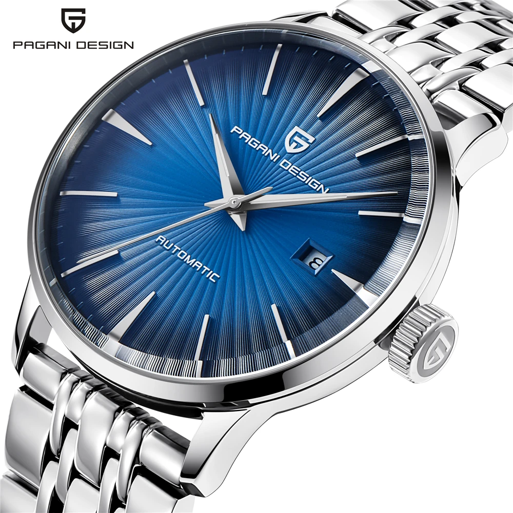 

PAGANI DESIGN Top Brand 2018 NEW Men Automatic Mechanical Wristwatches Mens Waterproof Leather Business Men's Clock dropshipping