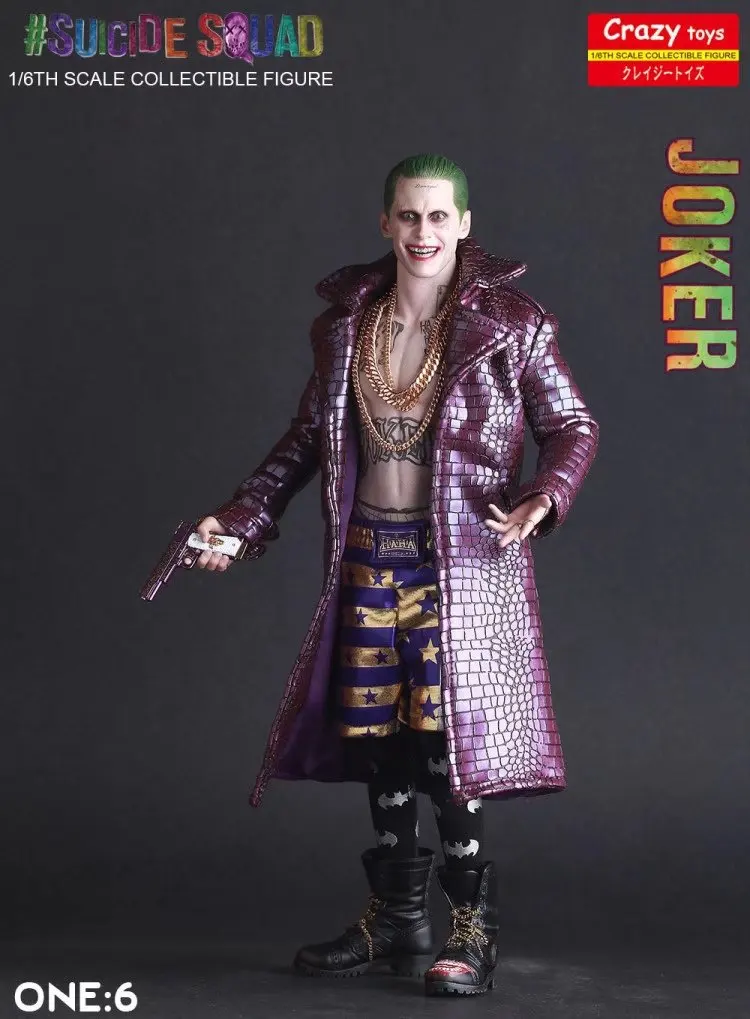

Crazy Toys DC Suicide Squad The Joker BJD Figure Collectible Toy 12" 30cm