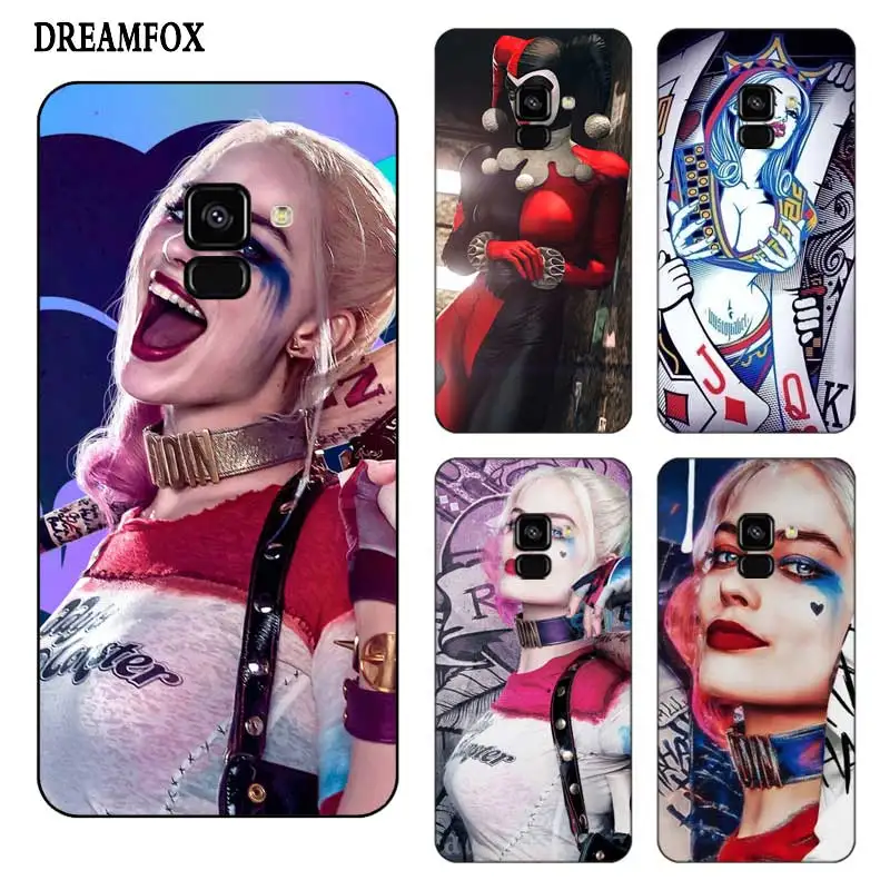 P080 Harley Quinn Black Silicone Case Cover For Samsung Galaxy J2 J3 J4 J5 J6 J7 J8 Pro Plus Prime 2018 2017 |