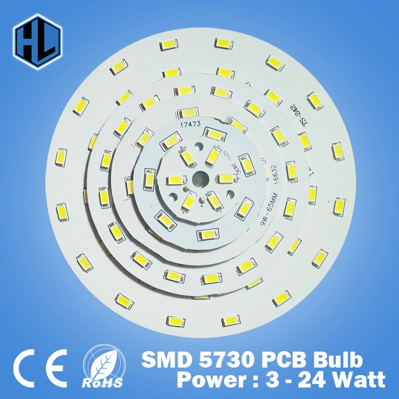 

free shipping 1pce 3W 5W 7W 9W 12W 15W 18W 24W SMD5730 brightness light board LED Lamp panel for ceiling light and light bulbs