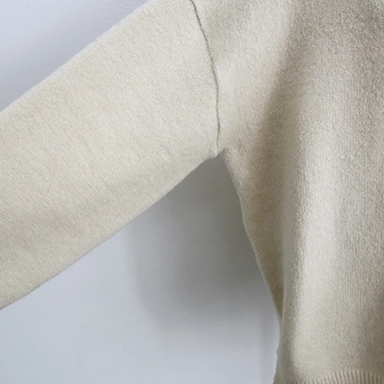 Colorfaith Новинка 2019 осень зима женские свитера v-образный вырез длинный рукав топы минималистичный корейский Стиль Вязание повседневные