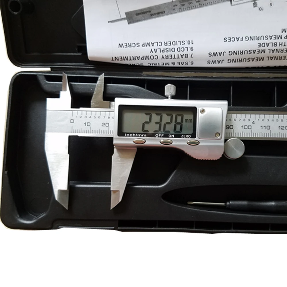 Цифровой штангенциркуль 0-150 мм/" металлический корпус из нержавеющей стали цифровой штангенциркуль точный измеритель Электронный штангенциркуль