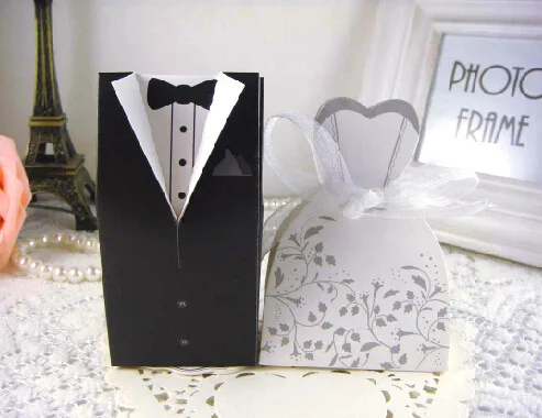 

High Quality Wedding Favor Box Candy Box Chocolate Box Suit Candy Box Ribbon Is Free