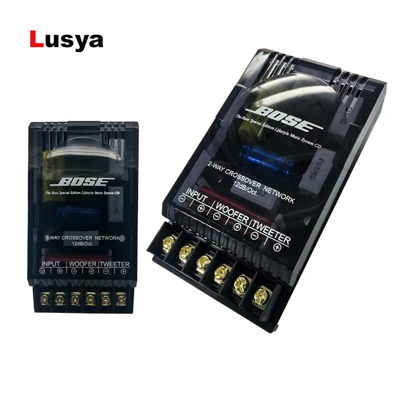 

Two Way Car Audio Frequency Divider HIFI Two Way Audio Car Divider For Speaker Modification C1-002
