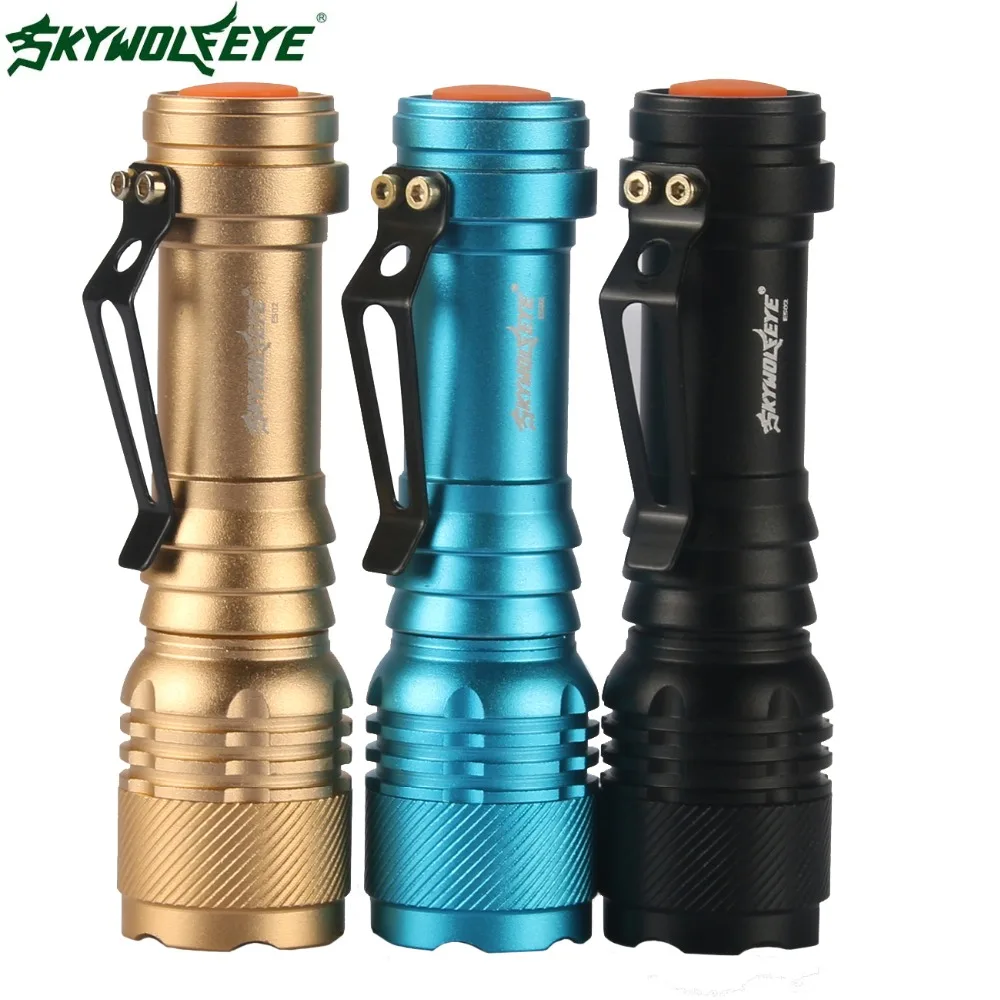

SKYWOLFEYE 502 zoomer mini torch LED portable flashlight