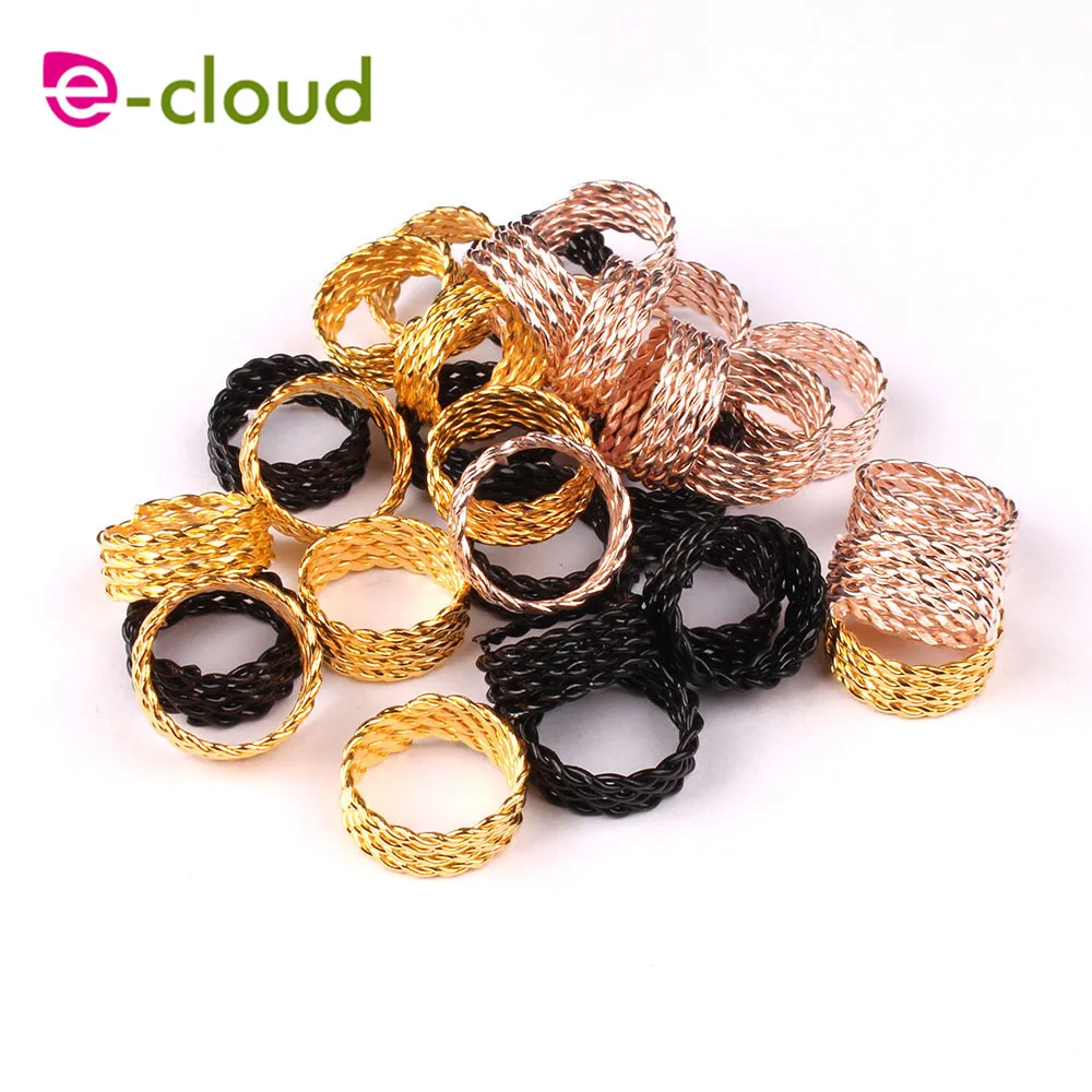

Scaling metal spring tube ring dreadlock beads for braids hair beads for dreadlocks adjustable hair braid cuff clips