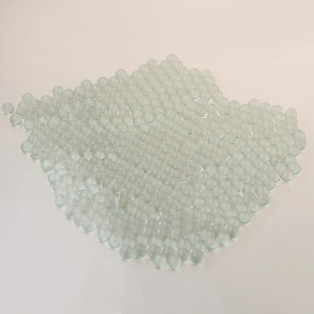 350pcs (10mm) Replacement Solid Glass Marbles for Chinese Checker, Aggravation, Wahoo Board Game (Clear)