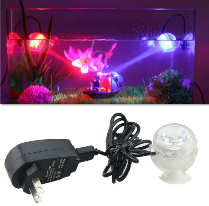 

Aquarium Fish Tank Submersible LED Spotlight Lighting Underwater Lamp EU Plug