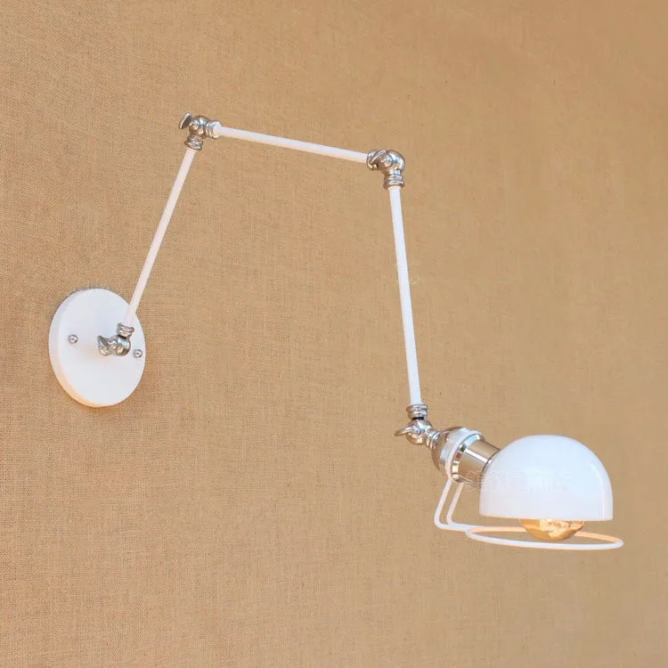 

IWHD Iron RH Loft LED Wall Light Adjustable Vintage Industrial Wall Lamp Retro Bedside Wall Sconce Fixtures For Home Lighting