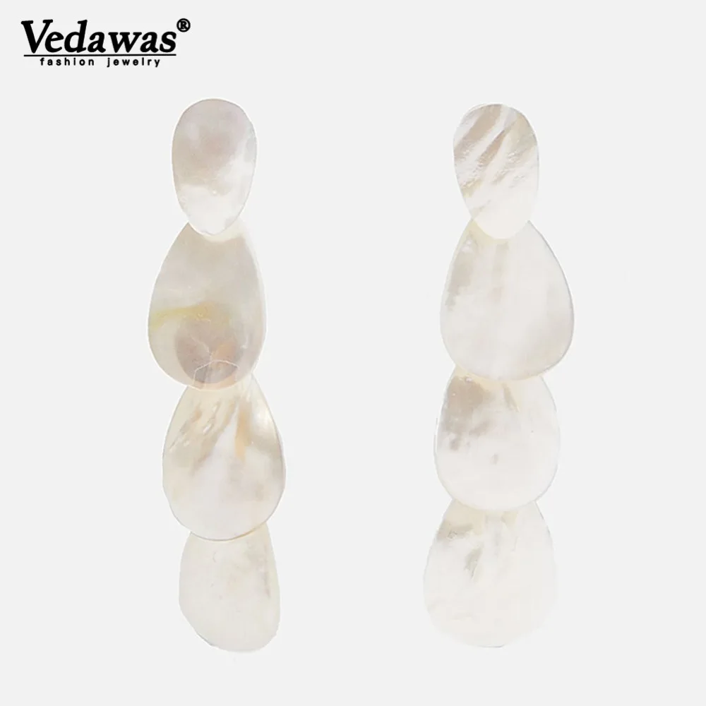 

Vedawas Boho Beachy Statement Drop Dangle Earrings for Women Bohemia Shell Handmade Oorbellen Pendientes Wholesale xg2934