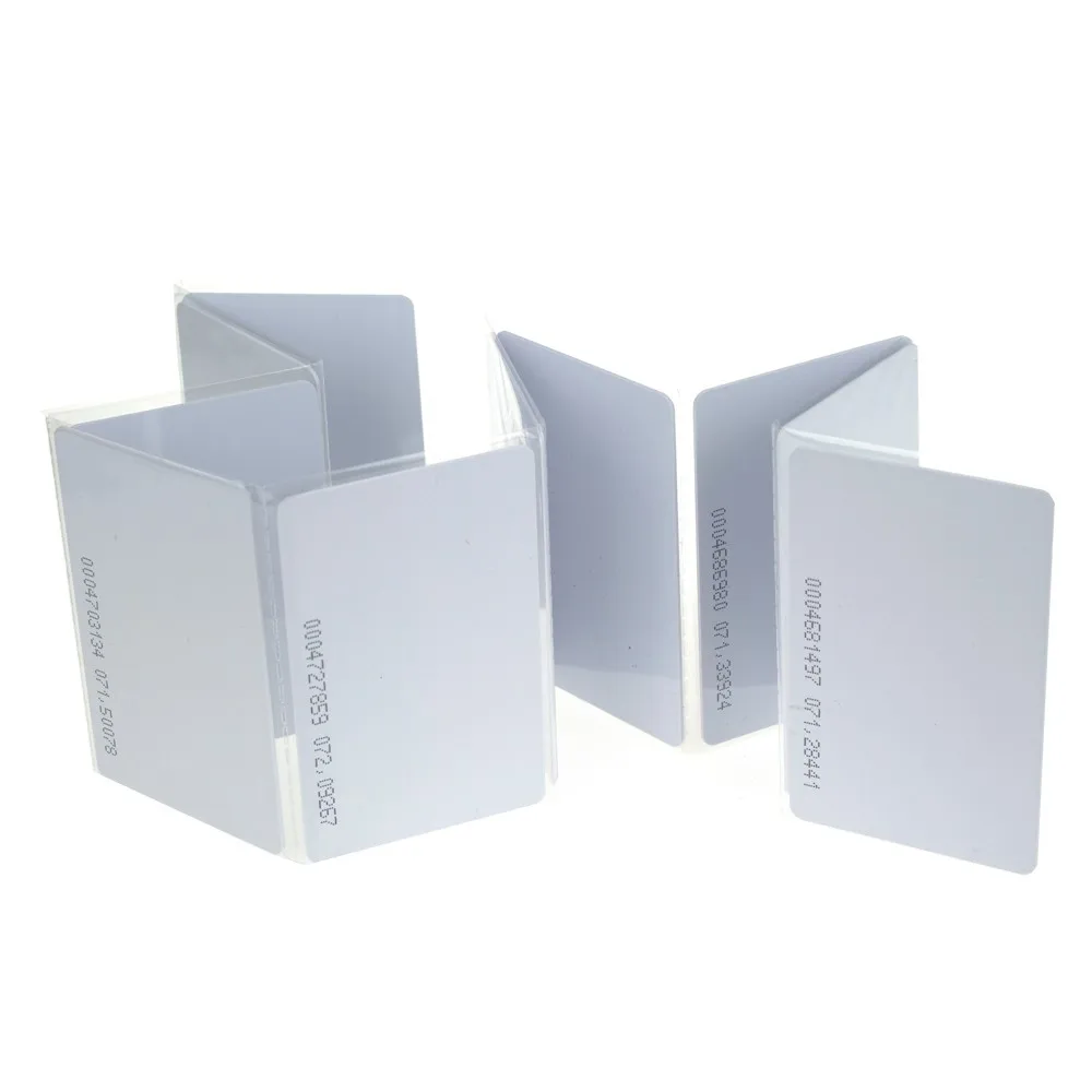 10 шт./лот rfid карта 125 кГц TK4100 пустая смарт EM4100 ID ПВХ с номером UID серии для системы