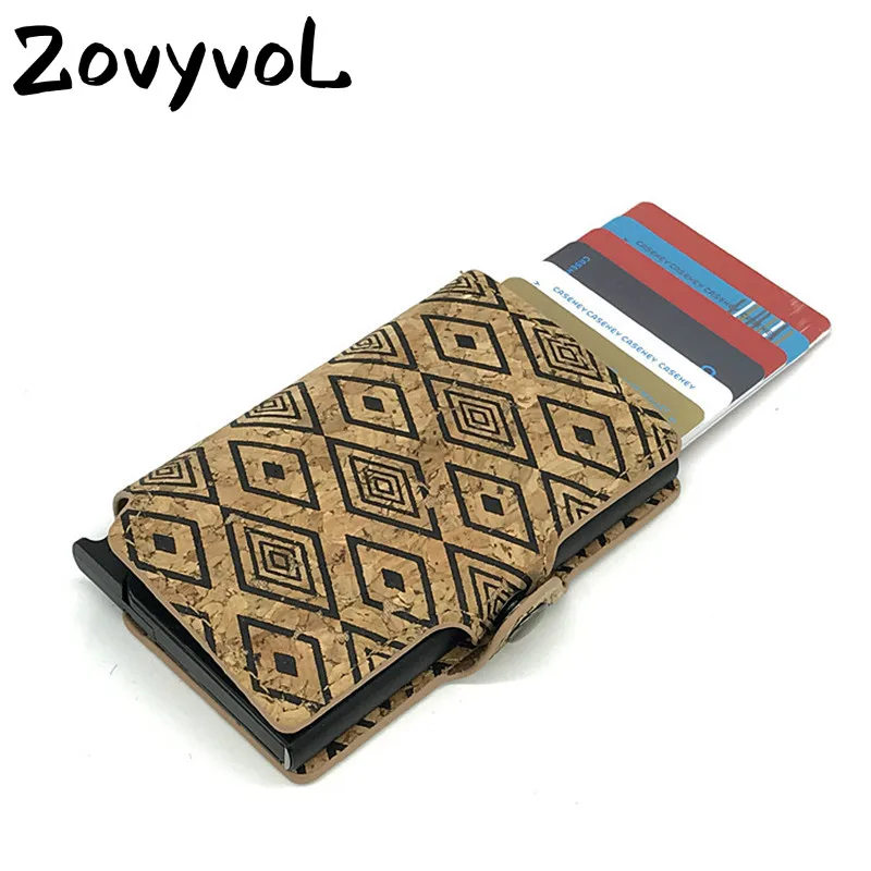

ZOVYVOL Plastic ID Card Holder Women and Men RFID Wallets 2019 New Single Aluminum Box Vintage ID Holders Business Card Cases