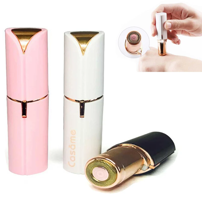 

Lipstick Ear Nose Hair Trimmer Removal Wax Wash Fawless Brows Cutter Portable Epilator Shaving Eyebrow Trimmer CW31