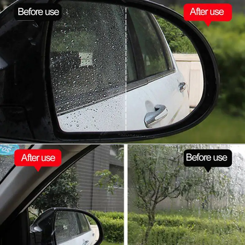 120 мл авто зеркало заднего вида репеллент агент автомобильное стекло анти воды лобовое стекло против дождя агент с полотенцем автомобиля-Стайлинг