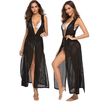 

Cover Up Beach Woman Swimsuits Sexy Womens Summer Dresses Swimsuit Dress New 2019 Wavy Belt Brazil Southeast Asia Popular Animal