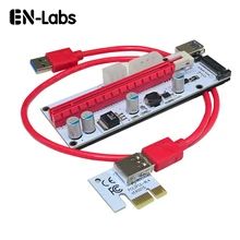 PCI Express PCI-e 1X to 16X Mining Riser Card Cable USB 30 Bitcoin Miner Machine X16 to PCI e Adapter Power by SATA 4pin 6pin