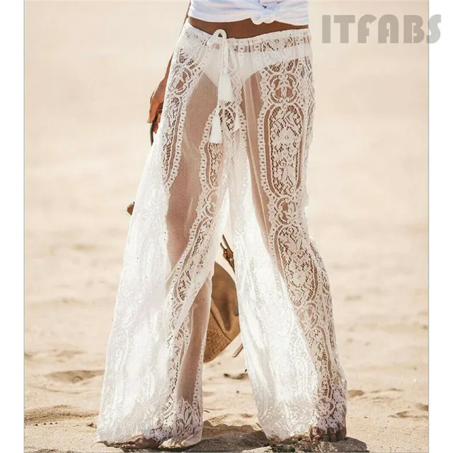 white lace bell bottoms