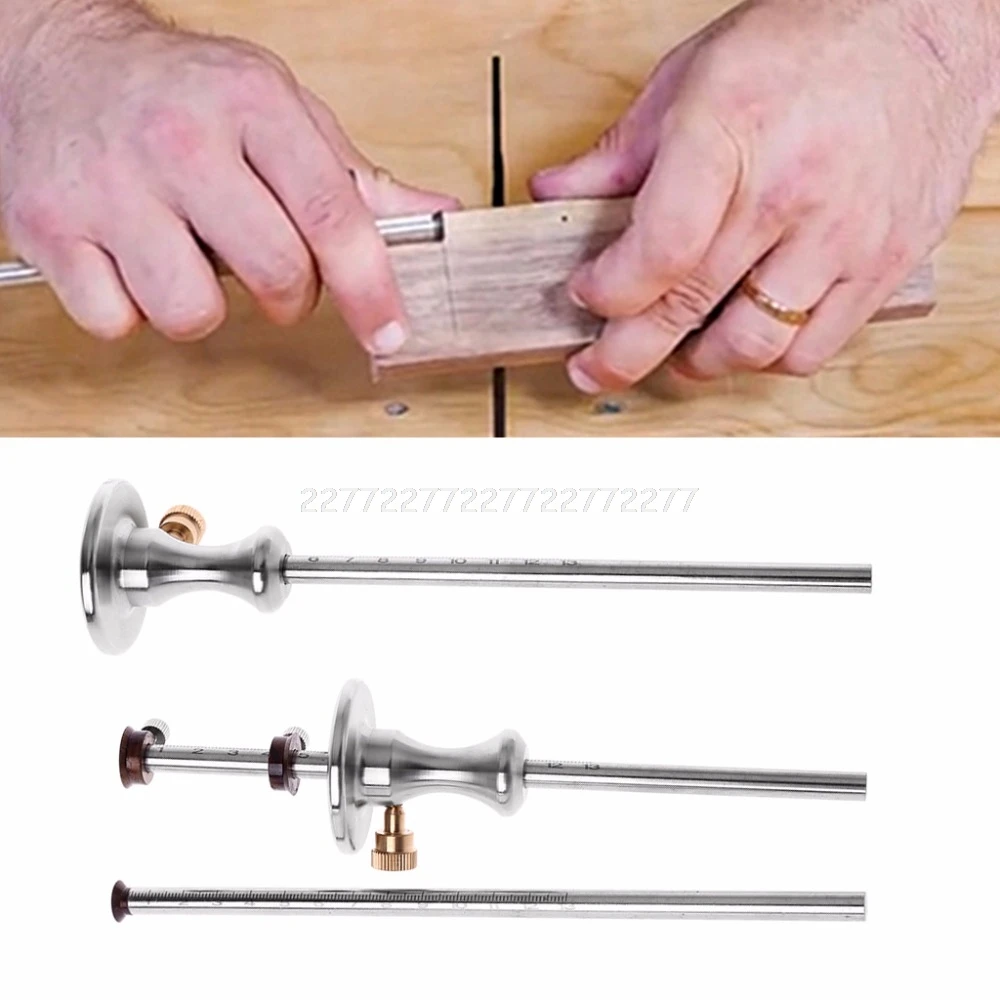 

Stainless Steel Woodworking scribe Marking Gauge Ruler Scriber Carpenter Tool A27 19 Dropship