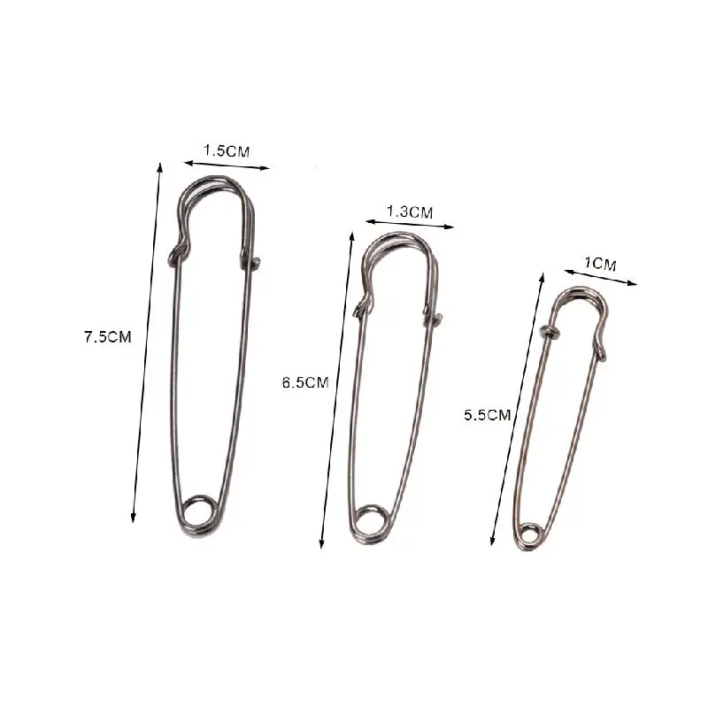 3 сверхмощный ПК английские булавки Нержавеющая сталь для Шотландка одеяла юбки ремесла W210