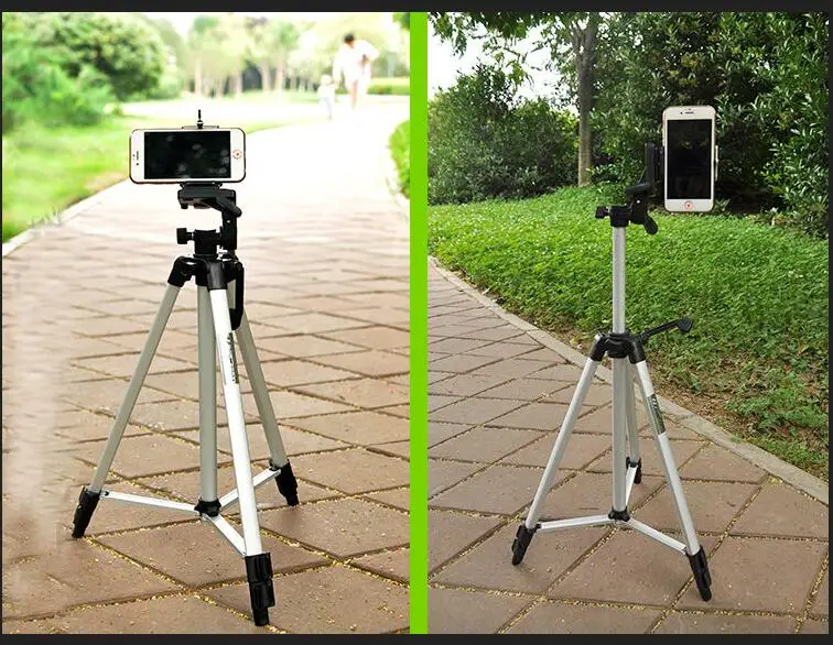 

portable camera DV Tripod Stand Weifeng WT-330A+ Phone Clip Kit for Video Camcorder Binoculars