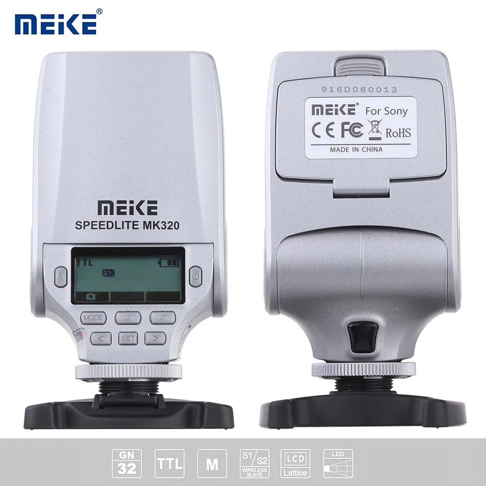  MEIKE MK320-S TTL/M/S1/S2 TTL  DSLR  Speedlite  Sony   