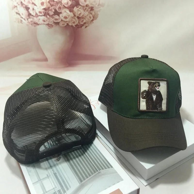 

2018 Fashion Cock Baseball Cap Men Women Caps Breathable Mesh Hip Hop Hats Unisex Casual Eat Chicken Bone
