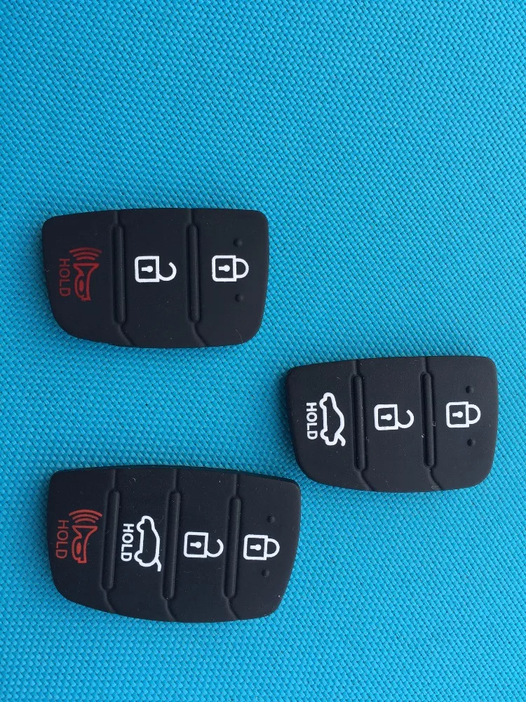 3 3 + 1 2 + 1 Buttons Replacement Rubber Key Pad 1Pc for Hyundai Ix35 Mistra Santa Fe I40 I20 Flip Shell Case No Parts key case car key shell key shell