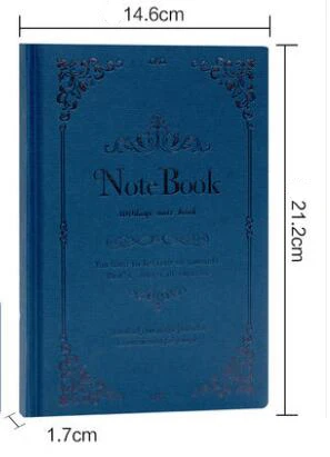 A5 записная книжка ежедневник планировщик Тетрадь страница в полоску, 240 страниц, горячее теснение, твердый переплет, 80gsm Доулинг Бумага подарок для ученика - Цвет: 801 Blue