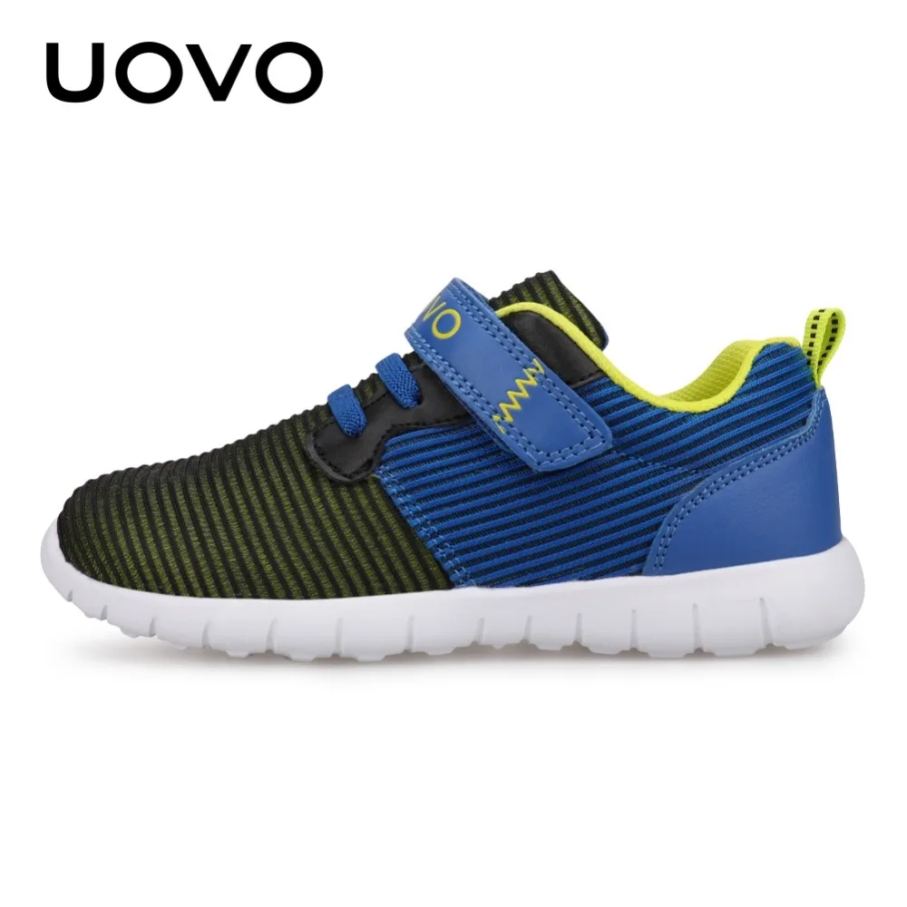 UOVO أحدث الاطفال الأحذية تنفس الربيع الخريف أحذية للأولاد الفتيات خفيفة الوزن وحيد الأطفال أحذية أحذية مرنة ل الاطفال
