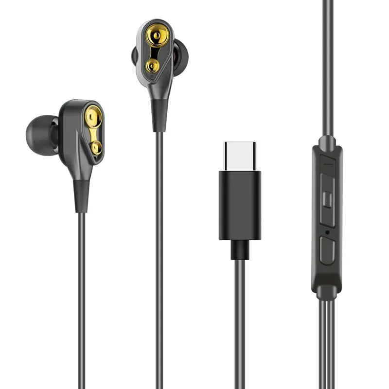 

Type C Earphones Digital Hifi Wired Control Lossless Universal Earbus With Mic For Google HTC U11 for LeEco le 2 Pro