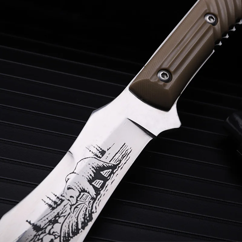 Outdoor self-defense field high hardness saber wilderness survival of folding knife bears fruit knife small straight tools