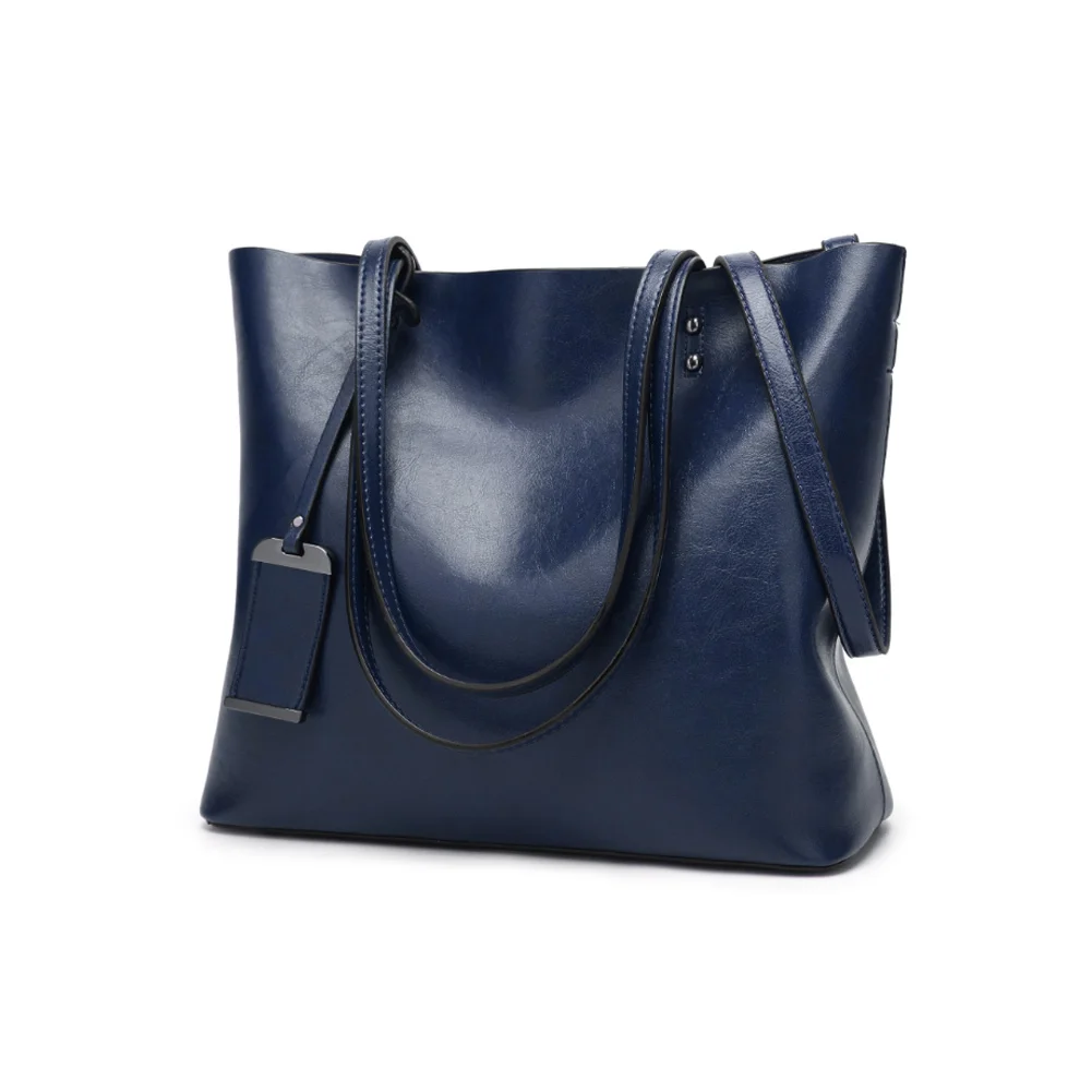 

1 Pcs Handbag Shoulder Bag PU Leather Large Capacity Zipper for Travel Shopping -OPK