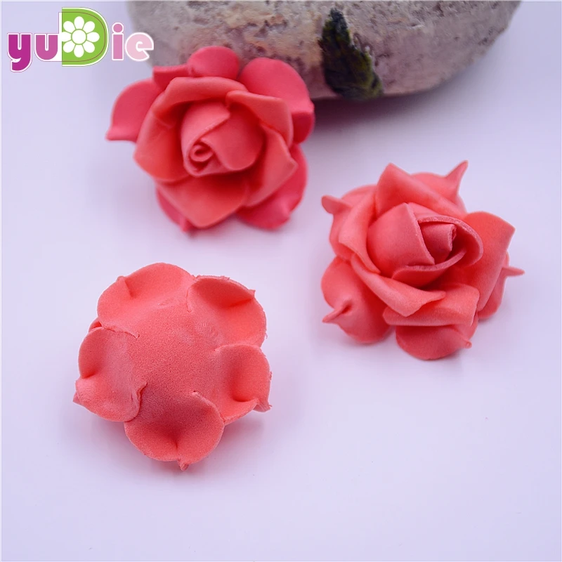 

300pcs/lot Mini PE Foam Rose Flower Head Artificial Rose Flowers Handmade DIY Wedding Home Decoration Festive & Party Supplies