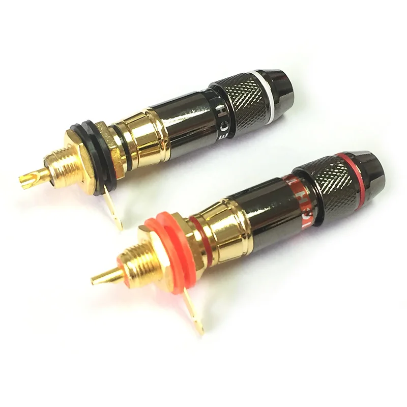 10 компл./лот RCA коннекторов шт. штекерных штепсельных вилок + гнездовых разъемов