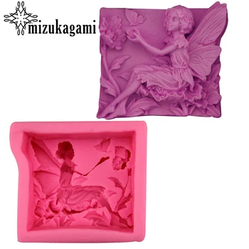 

3D UV Resin Liquid Silicone Mold Elf Girl Angel Aings Shape Resin Molds For DIY Charms Making Jewelry Finding Accessories