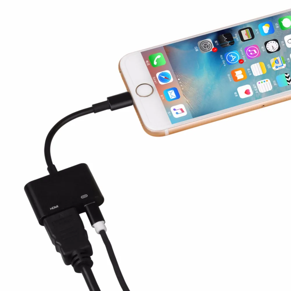 Цифровой Кабель адаптер для AV HDMI/HDTV TV iPhone в HDMI конвертер 6 7 8 X Lightning адаптер|digital