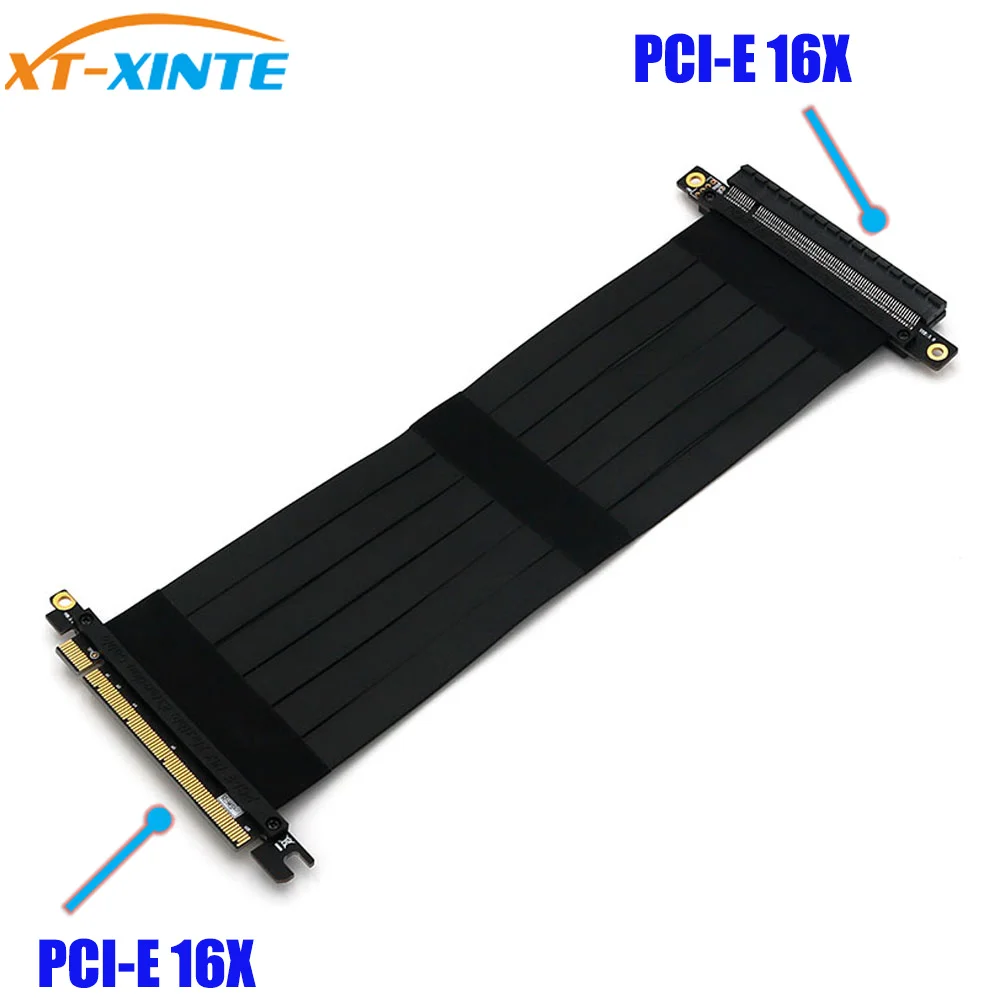 XT XINTE PCI Express 16x гибкий кабель с ПВХ изоляцией Riser карты расширения Порты и разъёмы