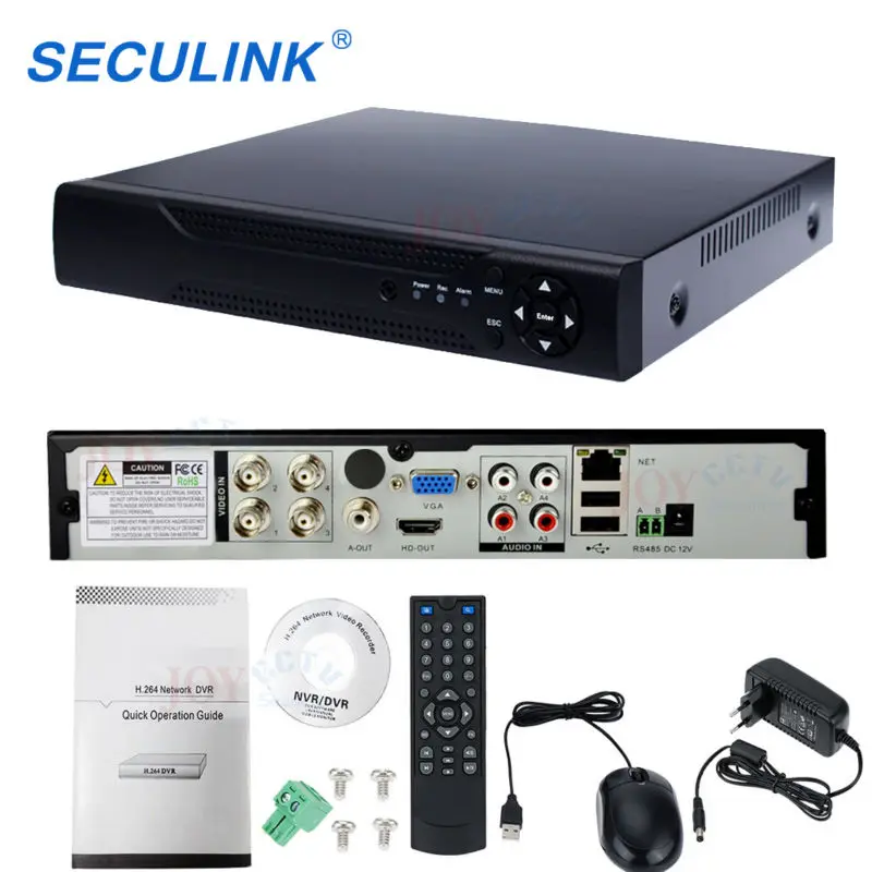 Главная 4 канальный AHD 720 P 1.0mp 25fps реального времени записи HDMI 1080 DVR 4CH 960 h