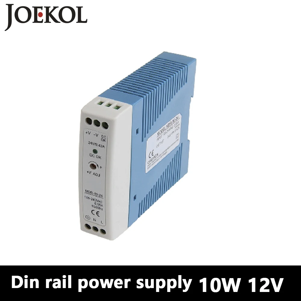 

MDR-10 Din Rail Power Supply 10W 12V 0.84A,Switching Power Supply AC 110v/220v Transformer To DC 12v,ac dc converter