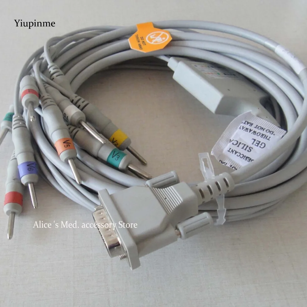 

Compatible Schiller 10-lead resting ECG/EKG cable