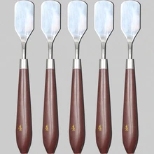 Из нержавеющей стали с деревянной ручкой совпадающая по цвету Лопата картина маслом нож художника ремесла шпатель палитра нож школьные товары для рукоделия